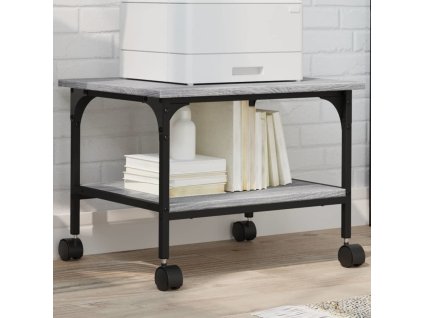 Stojan na tiskárnu 2patrový 50 x 40 x 38 cm kompozit [842284] (Barva Šedá sonoma)