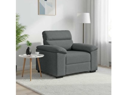 Rozkládací křeslo 100x81x84 cm látka [4105288] (Barva Tmavě šedá)