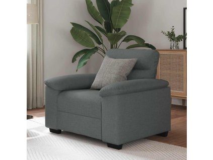 Rozkládací křeslo 60 cm látka [4105288] (Barva Tmavě šedá)