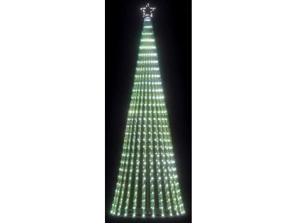 LED vánoční stromek 475 ch LED diod 247 cm [4016397] (Barva Studená bílá)