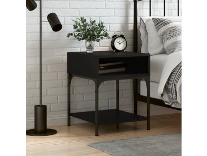 Noční stolek 40 x 41 x 50 cm kompozitní dřevo [825881] (Barva Hnědý dub)