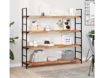 Plovoucí police 120 x 30 x 4 cm neošetřené akáciové dřevo [3279619] (Barva S olejovou povrchovou úpravou)