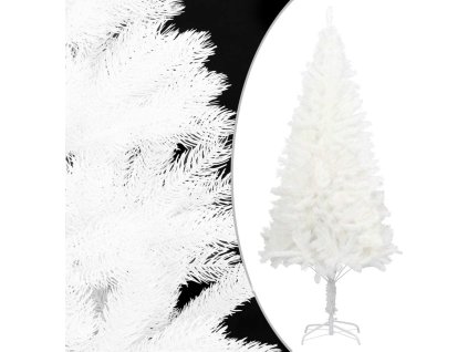 Umělý vánoční stromek s realistickým jehličím 150 cm [321022] (Barva Bílá)