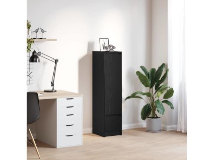 Vysoká deska 29,5x34x119,5 cm Dřevěná konstrukce [861653] (Barva Černý dub)