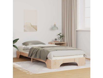 Rám postele Hnědá 80 x 220 cm Masivní borovicové dřevo [872911]