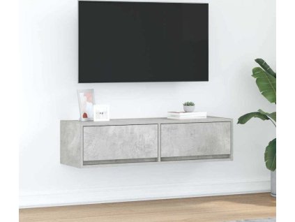 Televizní skříň se zásuvkou Betonová šedá 100 x 31 x 25.5 cm [861529]