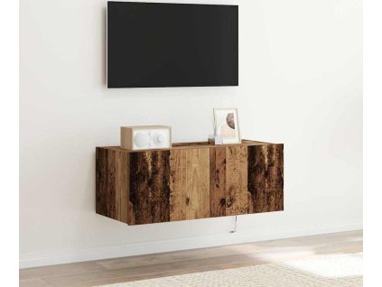 TV wall cabinet Staré dřevo 80 x 35 x 31 cm Kompozitní dřevo [863104]