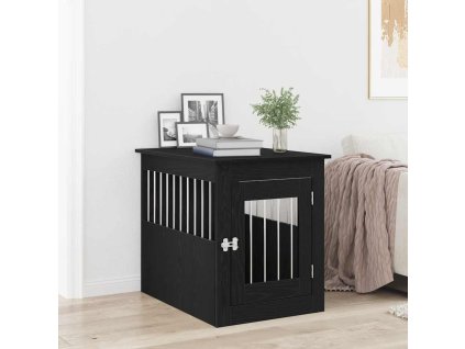 Psí bouda a koncový stolek 55x75x65 cm kompozit [862175] (Barva Černý dub)