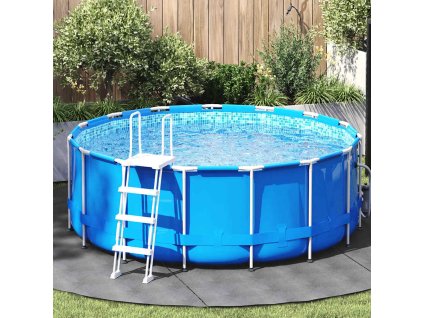 Podložka pod bazén Ø306 cm polyesterová geotextilie [94216] (Barva Světle šedá)