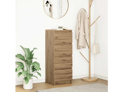 Příborník 37,5x35x99 cm kompozitní dřevo [861705] (Barva dub artisan)