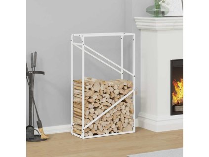 Stojan na palivové dřevo Ocel válcovaná za studena [864328] (Barva Bílá)