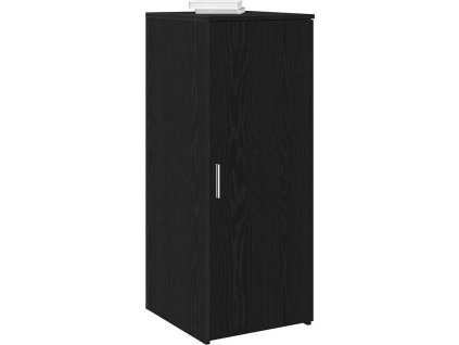 Úzká úložná 40x45x103,5 cm kompozitní dřevo [859034] (Barva Černá)
