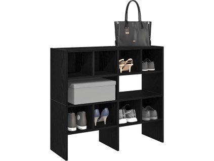 Stohovatelné botníky 2 ks 89,5x30x40 cm [858842] (Barva Černá)