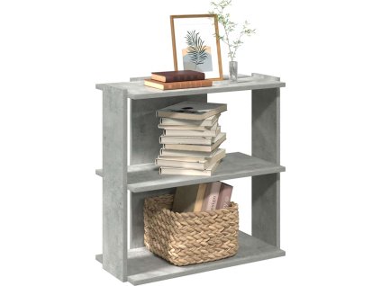 Knihovna se 3 policemi 60x30x60 cm kompozit [860250] (Barva Betonová šedá)