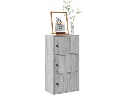Knihovna 40x24x77 cm kompozitní dřevo [860369] (Barva Šedá sonoma)
