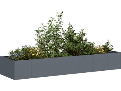 Truhlík 280x80x40 cm ocel [860761] (Barva Antracitová)