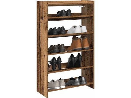 Botník 80x25x100 cm kompozitní dřevo [859869] (Barva Bílá)