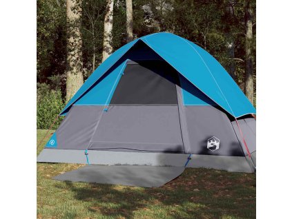 Kempingový stan kopule pro 3 osoby nepromokavý [94696] (Barva Modrá)