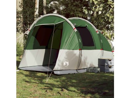 Kempingový stan tunel pro 4 osoby nepromokavý [94631] (Barva Zelená)