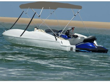 Bimini stříška se 4 oblouky 243 x 196 x 137 cm [94811] (Barva Černá)