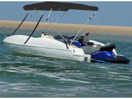 Bimini stříška se 4 oblouky 243x180x137 cm [94810] (Barva Černá)