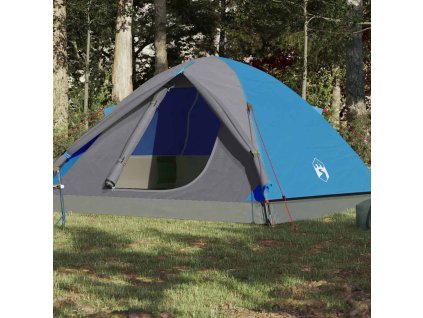 Kempingový stan kopule pro 3 osoby nepromokavý [94410] (Barva Modrá)