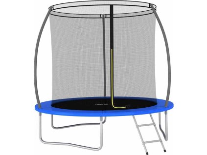 Trampolína s příslušenstvím kulatá 244x55 cm 100 kg [92453] (Barva Modrá)