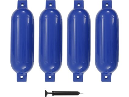 Lodní nárazník 4 ks 51 x 14 cm PVC [92381] (Barva Černá)