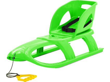 Sáně se sedadlem 102,5 x 40 x 23 cm polypropylen [93723] (Barva Zelená)