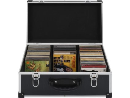 Kufr na CD na 60 CD hliník ABS [91857] (Barva Černá)