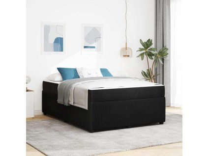 Rám postele 140 x 200 cm textil [3398401] (Barva Černá)