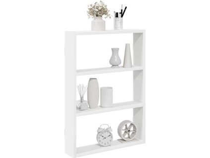 Nástěnná police 43 x 9 x 60 cm kompozitní dřevo [860049] (Barva Bílá)