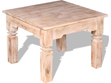 Konferenční stolek masivní dřevo 60 x 60 x 45 cm [244052] (Barva Hnědá)