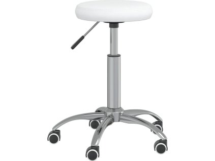 Masážní stolička umělá kůže [3085692] (Barva Bílá)