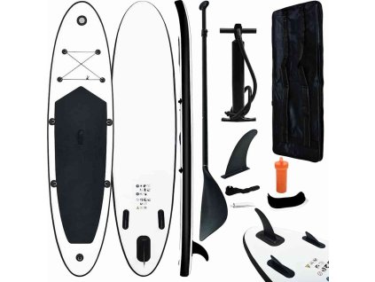 Nafukovací SUP paddleboard modro-bílý [92727] (Barva Černá)