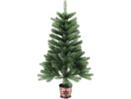 Umělý vánoční stromek s realistickým jehličím 65 cm [284326] (Barva Zelená)