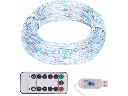 Světelný LED řetěz s 300 LED diodami 30 m [330051] (Barva Studená bílá)