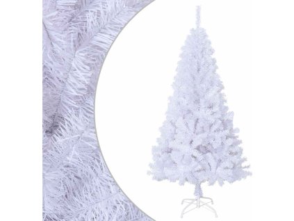 Umělý vánoční stromek s hustými větvemi 120 cm PVC [328426] (Barva Bílá)