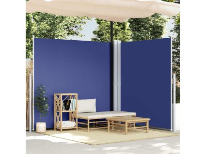 Zatahovací boční markýza 220 x 600 cm [318016] (Barva Modrá)