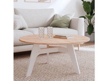 Stolní deska Ø 90 x 1,5 cm kulatá masivní bukové dřevo [355912] (Barva Světle hnědá)