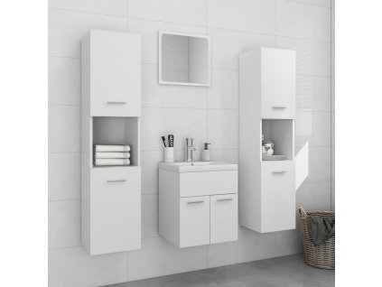 Set koupelnového nábytku dřevotříska [3071217] (Barva Černá)