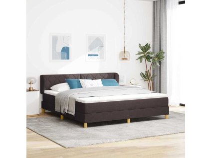 Postel s pružinami a matrací krémová 90x200 cm Fabric s matrací [3340293]