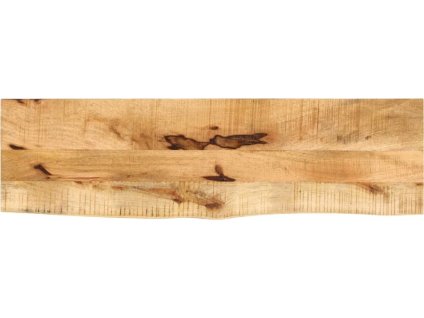 Stolní deska 120x40x2,5 cm živá hrana hrubé mangovníkové dřevo [370350] (Barva Přírodní)