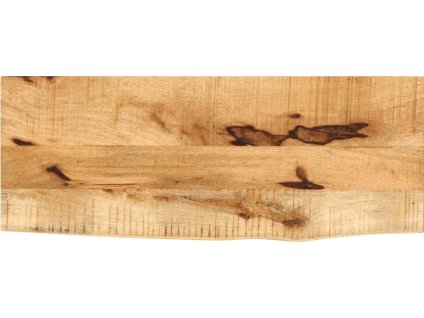 Stolní deska 90x20x3,8 cm živá hrana hrubé mangovníkové dřevo [370371] (Barva Přírodní)