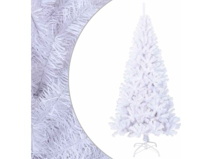 Umělý vánoční stromek s hustými větvemi 180 cm PVC [321039] (Barva Bílá)