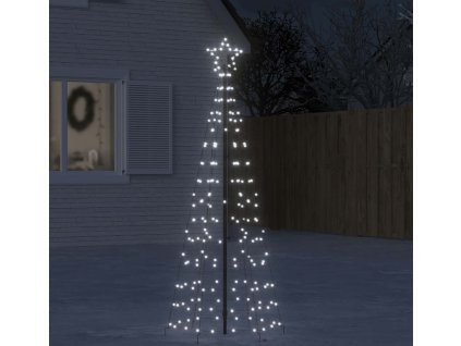 LED vánoční stromek s hroty 220 ch LED 180 cm [358101] (Barva Studená bílá)