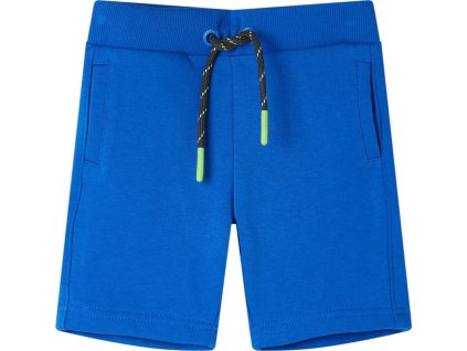 Dětské kraťasy se šňůrkou světle melanž 140 [11708] (Barva Modrá)