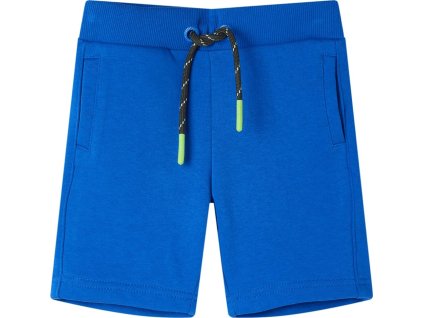 Dětské kraťasy se šňůrkou světle melanž 92 [11704] (Barva Modrá)