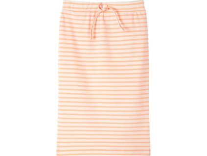 Dětská rovná sukně s pruhy jasně 140 [10928] (Barva Oranžová)