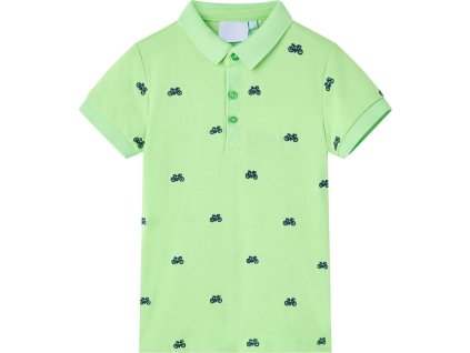 Dětská polokošile melanž 140 [12158] (Barva Zelená)